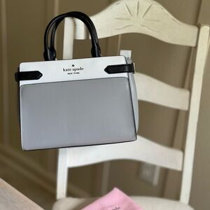 Kate Spade Gray and Black Satchel Bag